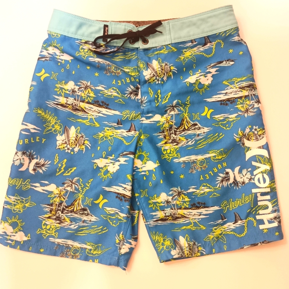EUC BOYS HURLEY BOARD SHORTS SZ 10